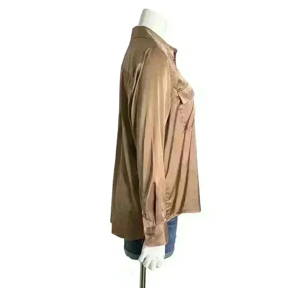 Equipment Women's Signature Long Sleeve Blouse Size Medium - Picture 5 of 11